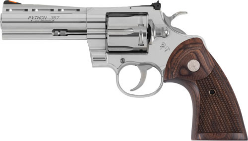 Colt Python .357 Magnum 5-Inch Revolver with Adjustable Sights and Wood Grips