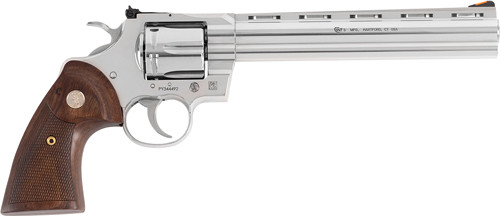 Colt Python .357 Magnum Revolver with 8-Inch Barrel and Wood Grips