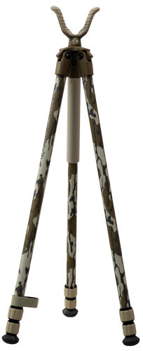 Bog Deadshot Tripod 25"-64" in Mossy Oak Bottomland - Durable Aluminum Construction