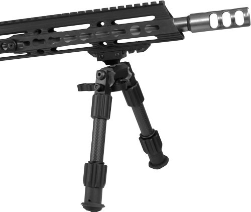 Truglo TAC-Pod Carbon Pro 6-9 inch Bipod with Pivoting Base for Precision Shooting