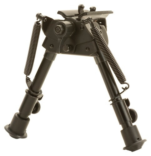 Tac Shield Sport Ridge Bi-Pod Heavy Duty - Adjustable 9 to 13 Inches, Matte Black with Pivot & Locking Features