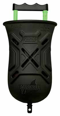 Primos PS209 Turkey Call Push Button - Mechanical, Black with Automatic Yelps and Raspy Pitch
