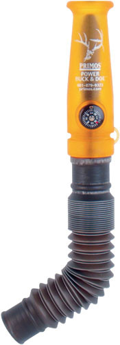 Primos Deer Call Grunt/Bleat with Dual-Reed Assembly - Mechanical Plastic Orange/Black
