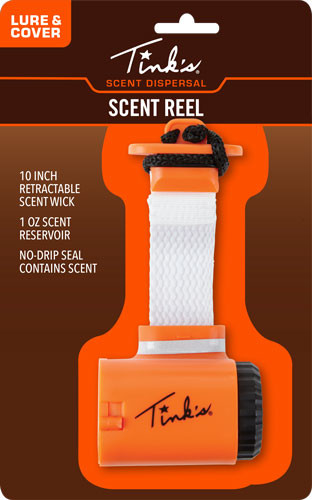 Tinks Scent Wick Scent Reel W5106 with 10-inch Retractable Wick and Leak-Proof Seal Cap