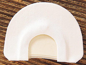 Quaker Boy Turkey Call with Three Thin Reeds - Mechanical Aluminum Frame and Latex for Authentic Turkey Sounds