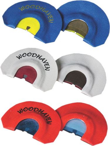 Woodhaven Calls Ghost Series 3-Pack Diaphragm Turkey Calls - Orange, Blue, and White