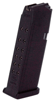 Glock OEM Magazine Model 19 9mm Luger - 15 Round Steel Black Magazine