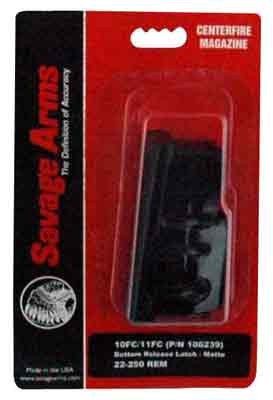 Savage Magazine for 10FC and 11FC Centerfire Rifles - 4 Rounds, Blued Steel Construction