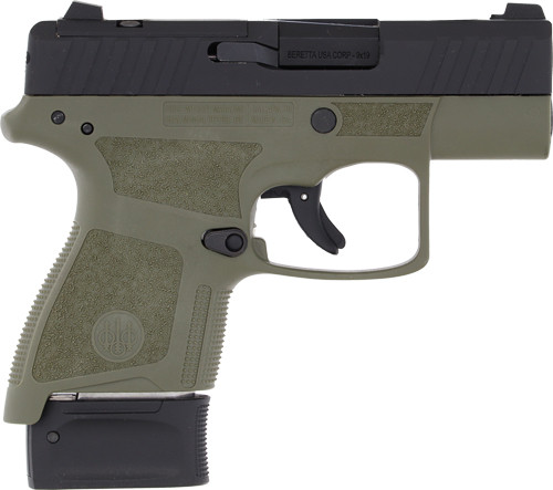 Beretta APX A1 Carry 9mm Semi-Auto Pistol with Green Frame and Slide