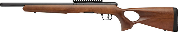 Savage B17 Timber Thumbhole Sporting Rifle in 17 HMR with Hardwood Stock and 20-MOA Picatinny Rail