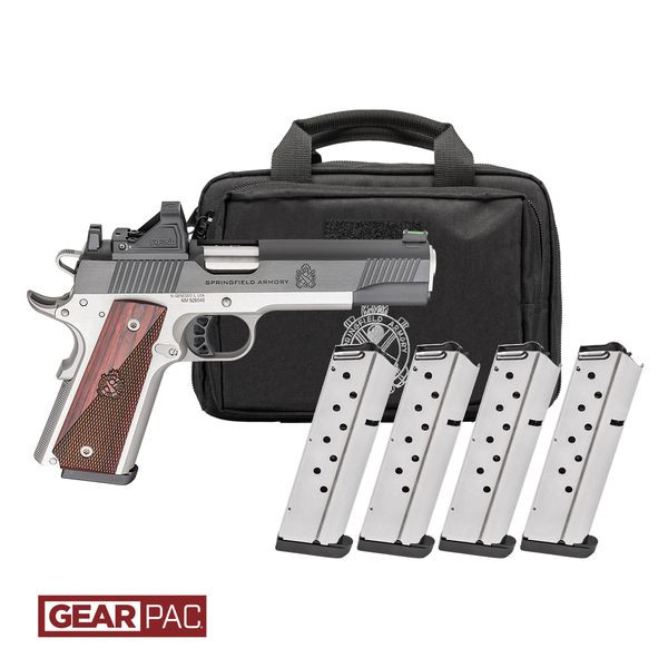 Springfield Armory 1911 Ronin .45 ACP Semi-Auto Pistol with Green Dot Optic and 4 Magazines