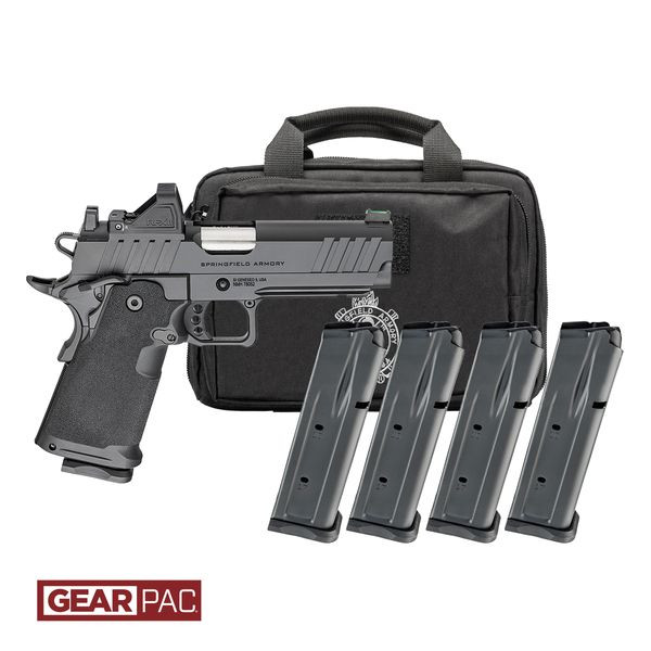 Springfield Armory 1911 DS Prodigy 9mm Luger Semi-Auto Pistol with 4.25-Inch Barrel and 4 Magazines