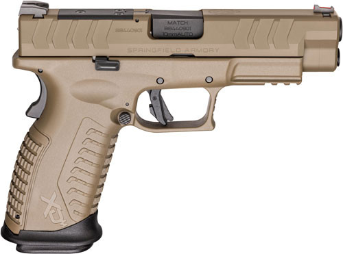 Springfield Armory XD-M Elite 10mm Auto Semi-Auto Handgun with 4.5-Inch Barrel and Fiber Optic Sights