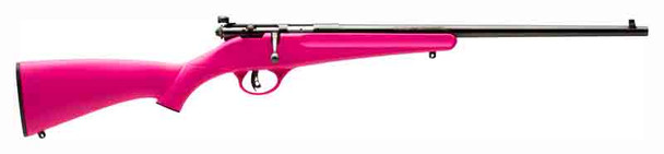 Savage Rascal Youth Single-Shot .22 Long Rifle Bolt Action Sporting Rifle with Pink Synthetic Stock