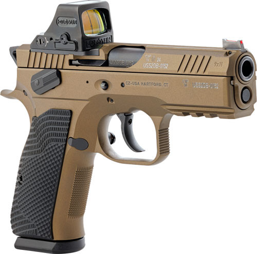CZ-USA Shadow 2 Compact 9mm Semi-Auto Pistol with Optics Ready Frame and Holosun 508T-RD X2 Sight