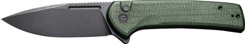 Civivi Conspirator 3.4-Inch Carbon Steel Folding Knife with Green Micarta Handle