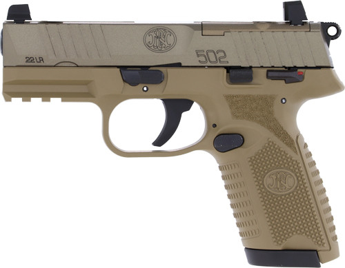 FN America FN 502 MRD 22 LR Semi-Auto Pistol with 2 Magazines in Flat Dark Earth