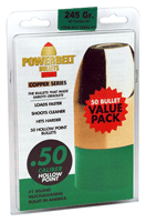 CVA PowerBelt Bullets HP - 50 Pack .50 Caliber, 245 Grain Copper Hollow Point Ammunition
