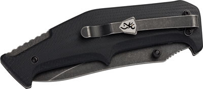 Browning Outdoorsman Survival Kit with Stainless Steel Folding Knife and Compact Waterproof Case
