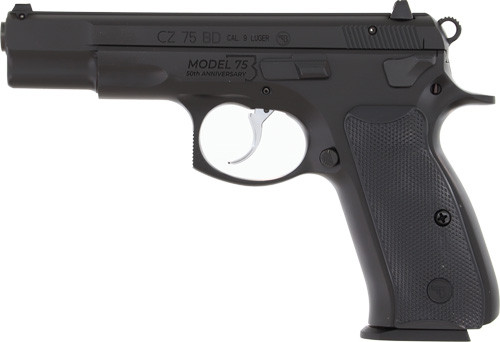 CZ-USA CZ 75-BD 50th Anniversary 9mm Semi-Auto Pistol with 2 Magazines and Decocking Lever