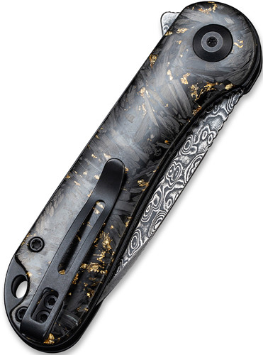 Civivi Elementum 2.96" Damascus Blade Folding Knife with Carbon Fiber Handle