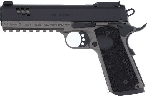 Girsan MC1911S Influencer X 10mm Auto Semi-Auto Pistol with Cerakote Finish and Adjustable Sights