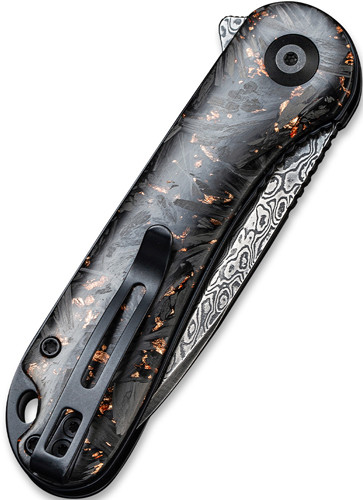 Civivi Elementum 2.96-Inch Damascus Blade Folding Knife with Carbon Fiber Handle