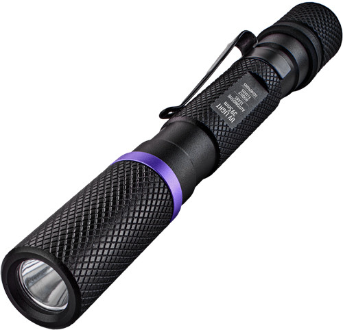 Police Security Flashlights PSF 395NM UV Penlight in Black