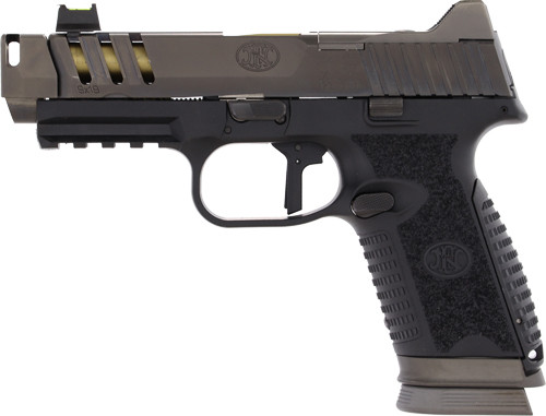 FN America FN 509 CC Edge XL Compensator - 9mm Luger Semi-Auto Pistol with 17-Round Magazines and Fiber Optic Sights