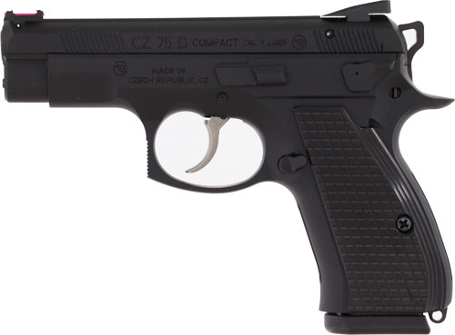 CZ Custom CZ 75 D Compact PRC 9mm Luger Semi-Auto Pistol with Fiber Optic Sights and Aluminum Frame