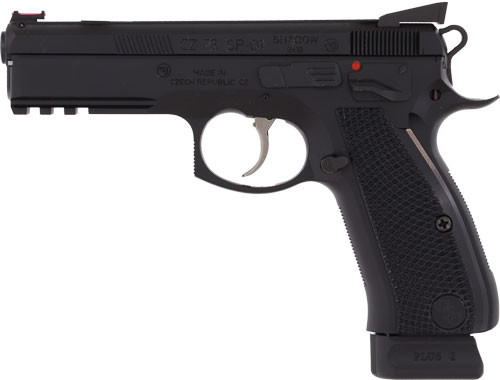 CZ Custom SP-01 Shadow 9mm FS Semi-Auto Pistol with 4.6-Inch Barrel and Fiber Optic Sights