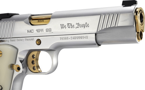 Girsan MC1911S We The People 9mm Semi-Auto Pistol with Chrome Finish