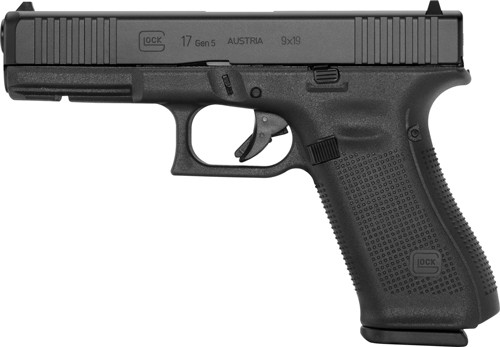 Glock G17 9mm Gen5 Semi-Auto Pistol with Fixed Sights and 4.5-Inch Barrel