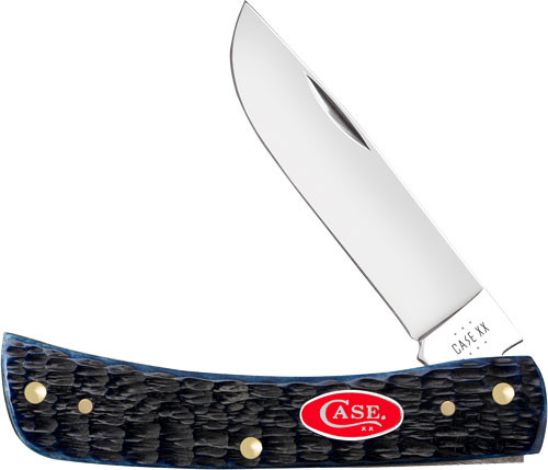 Case Knives Buster Jr Navy Blue Bone Pocket Knife with Stainless Steel Blade