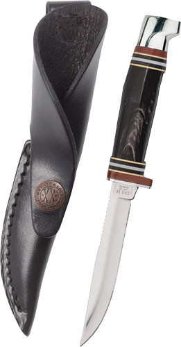 Case Knives Buffalo Horn Hunter with Leather Sheath, Model 17916