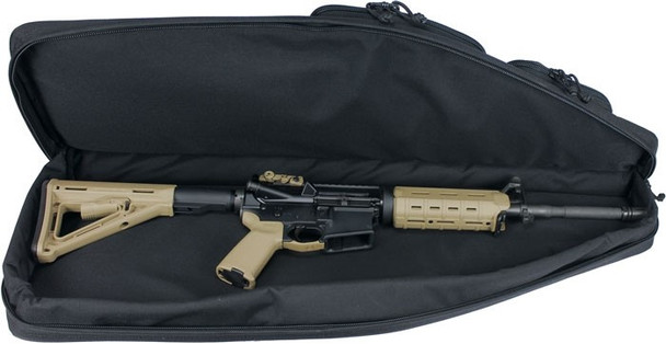 GPS TACTICAL AR Case 35" Black with External Magazine Pouches and Adjustable Sling