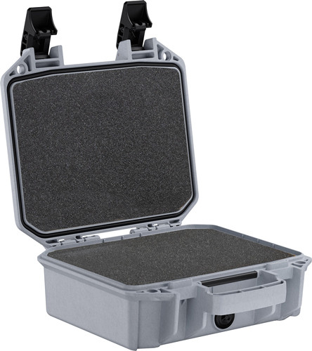 Pelican Vault Small Pistol Case VCV100-0000-GRY * Durable Polymer Handgun Storage with Foam Interior