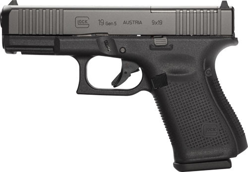 Glock 19 MOS 9mm Gen 5 FS Pistol - Model PA195S203MOS with 3 Magazines