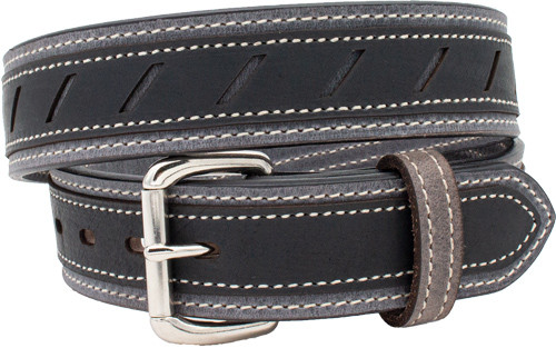 Versacarry Triple Ply Leather Belt - Adjustable Gray Belt with Removable Buckle 403/40-1