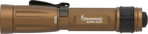 Browning Alpha Elite AA Flash - Burnt Tan Aluminum Alloy Compact Flashlight with 5 Lumens and 4-Hour Runtime