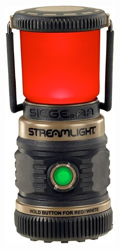 Streamlight Siege AA Battery-Operated LED Lantern with Multi-Mode Lighting and Waterproof Design