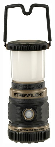 Streamlight Siege AA Battery-Operated LED Lantern with Multi-Mode Lighting and Waterproof Design