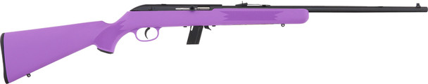 Savage 64F .22LR Semi-Automatic Sporting Rifle with 21-Inch Blue Barrel and Purple Synthetic Stock