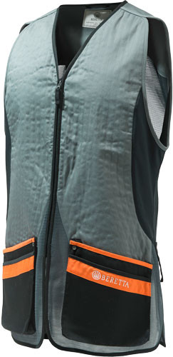 Beretta Men's S.Pigeon Vest - Recoil Patch and Reducing Pads, Cotton, Large Gray