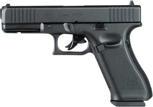 Umarex USA RWS Glock 17 Gen5 .177 Pellet Airgun with CO2 Power and 20-Round Magazine