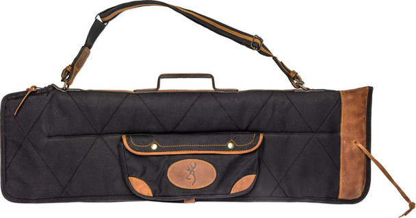 Browning Lona Canvas Gun Case * Heavy-Duty Soft-Sided Over & Under Shotgun Storage with Padded Shoulder Sling