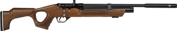 Hatsan Airguns Flash QE .25 PCP Air Rifle with Walnut Stock and Black Matte Finish