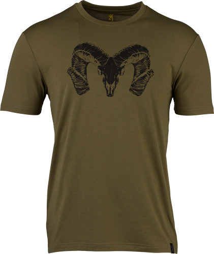 Browning SS Perf Camp Shirt Large - OD Green Quick Dry Polyester T-Shirt