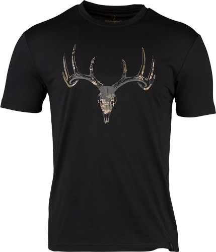 Browning SS Performance Camp Shirt - Large Black Polyester Quick Dry T-Shirt