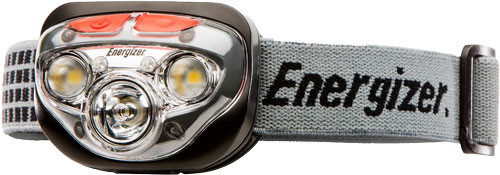 Energizer Vision HD Plus Focus Headlights with Red LED Feature and 3 AAA Batteries Included